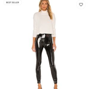 SPANX NTW PATENT LEGGINGS SZ SMALL